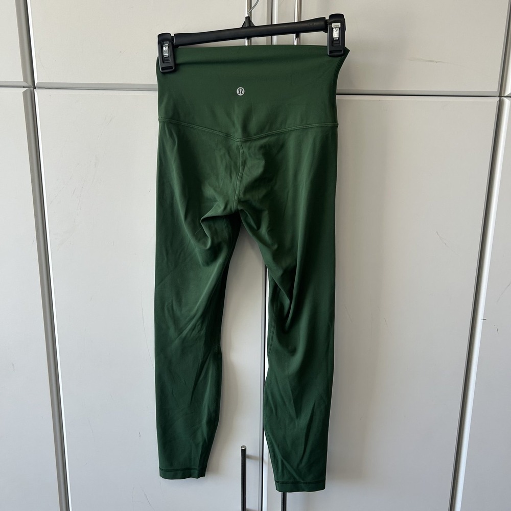 Lululemon Align High-Rise Pant 25 Nulu Yoga Leggings Dark Green LW5CT3S Size 4 - Picture 7 of 10